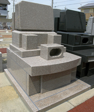 みずほ霊園で建立した墓石の施工例